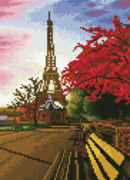 Алмазная живопись LE062 "Прогулка по Парижу" - 0