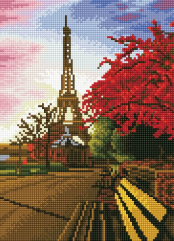 Алмазная живопись LE062 "Прогулка по Парижу"