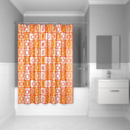 Штора для ванной комнаты IDDIS Orange Toffee 200*240 см orange toffee (280P24RI11) - 0
