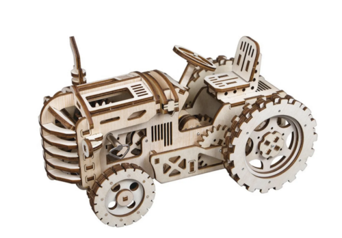 Деревянный конструктор 3D - Трактор (LK401) - 0