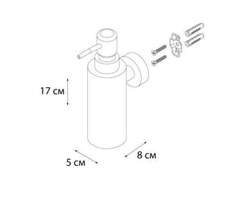 Дозатор для жидкого мыла FIXSEN Hotel (FX-31012B) - 1