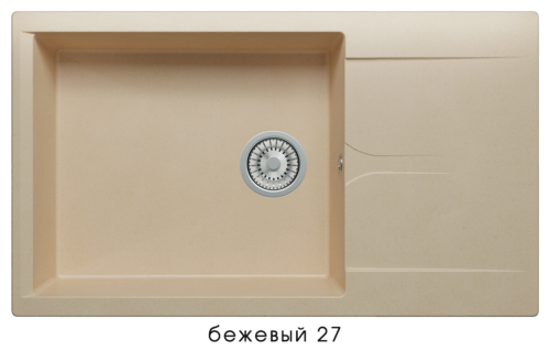 Кухонная мойка POLYGRAN Gals-862 (GALS-862 Бежевая №27) - 0