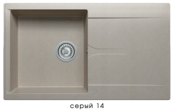 Кухонная мойка POLYGRAN Gals-860 (Gals-860 №14 серый)