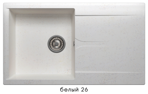 Кухонная мойка POLYGRAN Gals-860 (Gals-860 № 26 белый) - 0
