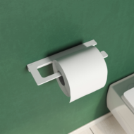 Держатель для туалетной бумаги IDDIS Slide без крышки, сплав металлов, белый матовый (SLIWT00i4) - 2