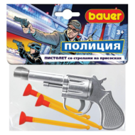 Игровой набор Bauer Полицейский пистолет со стрелами на присосках - 0