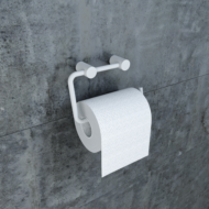 Держатель для туалетной бумаги IDDIS Petite без крышки, сплав металлов, белый матовый (PETWT00i43) - 2