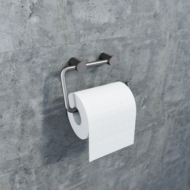 Держатель для туалетной бумаги IDDIS Petite без крышки, сплав металлов, графит (PETGM00i43) - 2