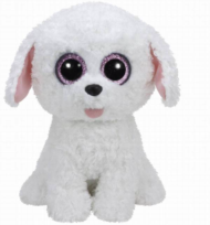 Мягкая игрушка Щенок (белый) Pippie Beanie Boo's, 25см - 0