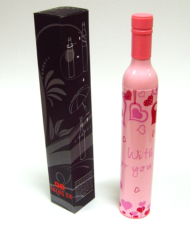 Зонт в бутылке розовый - Love - 2