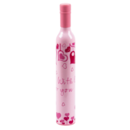 Зонт в бутылке розовый - Love - 9