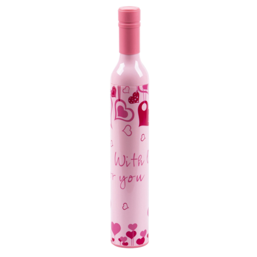 Зонт в бутылке розовый - Love - 9