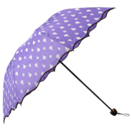 Зонт хамелеон - Капельки фиолетовый - 0