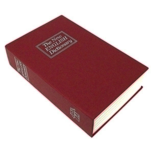 Книга сейф бордовая - Английский словарь (24 см) - 0