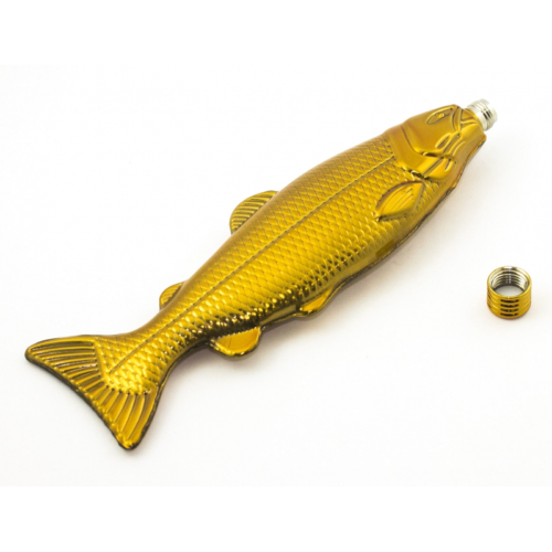 Фляга Рыба 100ml золотая - 1