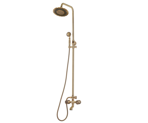 Комплект двухручковый для ванны и душа Bronze de Luxe ROYAL (10121DF) - 0