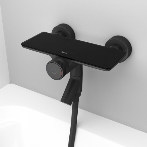 Смеситель для ванны IDDIS Shelfy с управлением Push Control, черный матовый (SHEBLBTi02WA) - 7