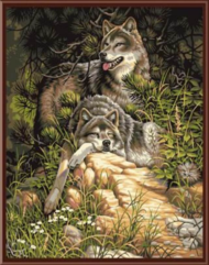 Картина по номерам GX6177 "Волки" - 0
