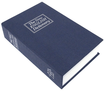 Книга сейф синяя -Английский словарь (24 см)