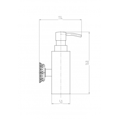 Дозатор для мыла настенный MILACIO Alicante, бронза (MC.918.BR) - 1