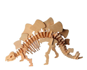 Сборная деревянная модель Чудо-Дерево Динозавры Стегозавр малый (2 пластины)
