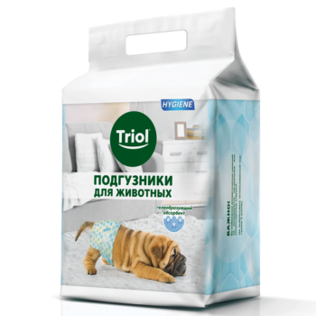Подгузники для собак Triol - вес собаки 7-15кг (12шт)