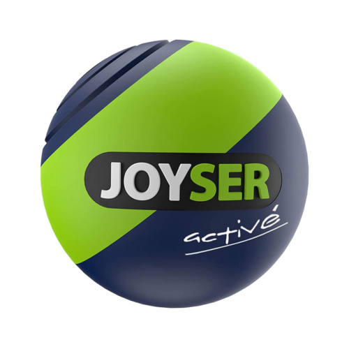 Игрушка для собак JOYSER Active Резиновый мяч с пищалкой M зеленый, 6,3 см - 0