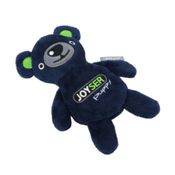 Игрушка для собак JOYSER Puppy Мишка со сменной пищалкой S синий, 15 см