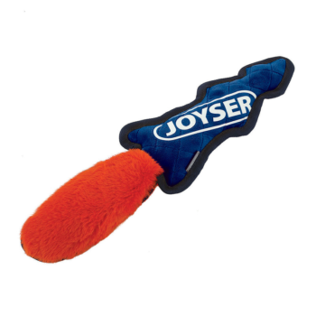 Игрушка для собак JOYSER Slimmy Plush Шкура лисы из плюша с пищалкой S/M синяя с оранжевым, 38 см