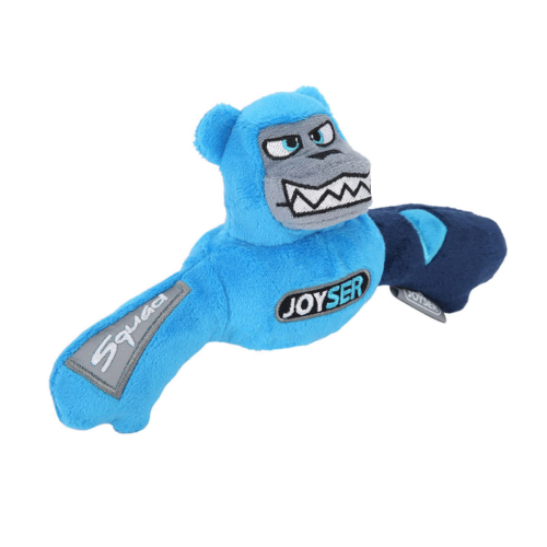 Игрушка для собак JOYSER Squad mini Медведь J-Bear с пищалкой S/M голубой, 19 см - 0