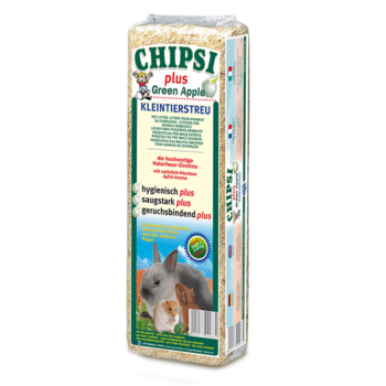 Наполнитель Chipsi Plus Green Apple для грызунов 1кг Древесный ароматизированный