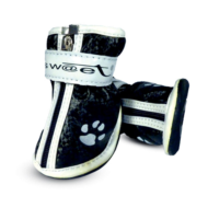 YXS083-1 Ботинки для собак черные с "лапками", 45*35*45мм (уп.4шт.) - 0