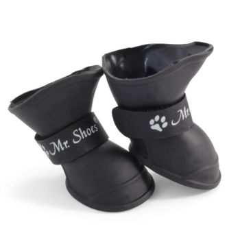 YXS203-L Сапожки для собак черные, 55*45*55мм (уп.4шт.)
