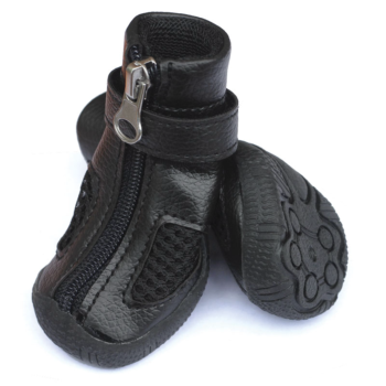 YXS216-2 Ботинки для собак черные, 40x40x40мм (уп.4шт.)