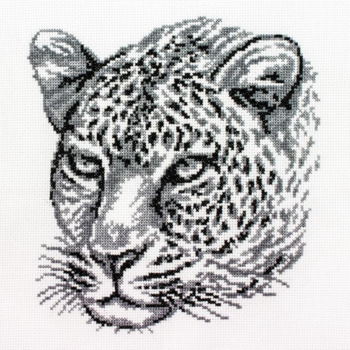 Набор для творчества Белоснежка Набор для вышивания крестиком Леопард 20х21.5 см