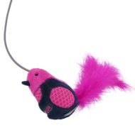 Игрушка для кошек - Cat Teaser Птичка со звуковым чипом розовая (19 см) - 4