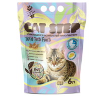 Наполнитель комкующийся растительный CAT STEP Tofu Tutti Frutti, 6 л - 2