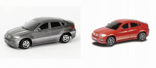Машинка металлическая Uni-Fortune RMZ City 1:64 BMW X6, без механизмов, 2 цвета (красный, серый), 9 x 4.2 x 4 см, 36шт в дисплейной коробке - 0