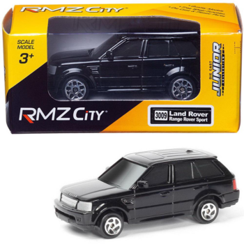 Машинка металлическая Uni-Fortune RMZ City 1:64 Range Rover Sport, без механизмов, цвет черный, 9 x 4.2 x 4 см, 36шт в дисплее