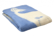 Одеяло Полушерстяное Кит голубое 40% шерсть, 47%Пан, 13%хлопок - 0