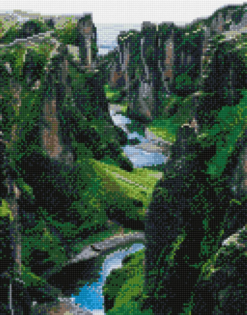 Алмазная живопись LG301 "Зеленые холмы"