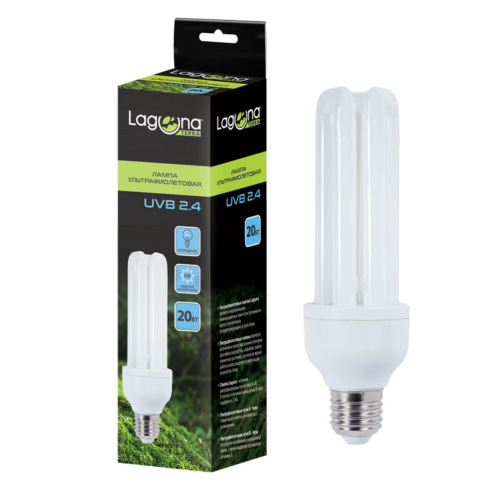 Лампа для птиц ультрафиолетовая UVB2.4, 20Вт - 0