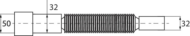Гофрированная труба Wirquin 32 х 32/40 мм, L800 мм (30718004) - 1