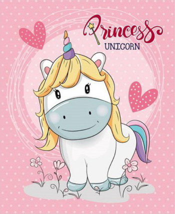 Блокнот Bourgeois Unicorn Princess 96 л клетка