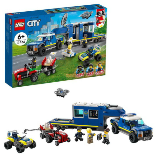 Конструктор LEGO CITY Police Полицейский мобильный командный трейлер - 0