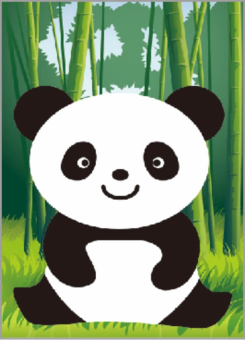 Алмазная живопись X102 "Веселая панда"