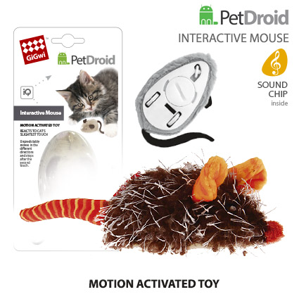 75359 Игрушка для кошек интерактивная Мышка со звуковым чипом 9см, серия SPEEDY CATCH - 1