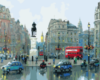 Картина по номерам GX8965 "Памятник на лондонской площади"