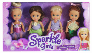 Куклы-феи Sparkle Girlz, 4 шт в наборе