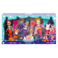 Игровой набор из трех кукол Mattel Enchantimals Волшебные русалочки с питомцами и аксессуарами - 0